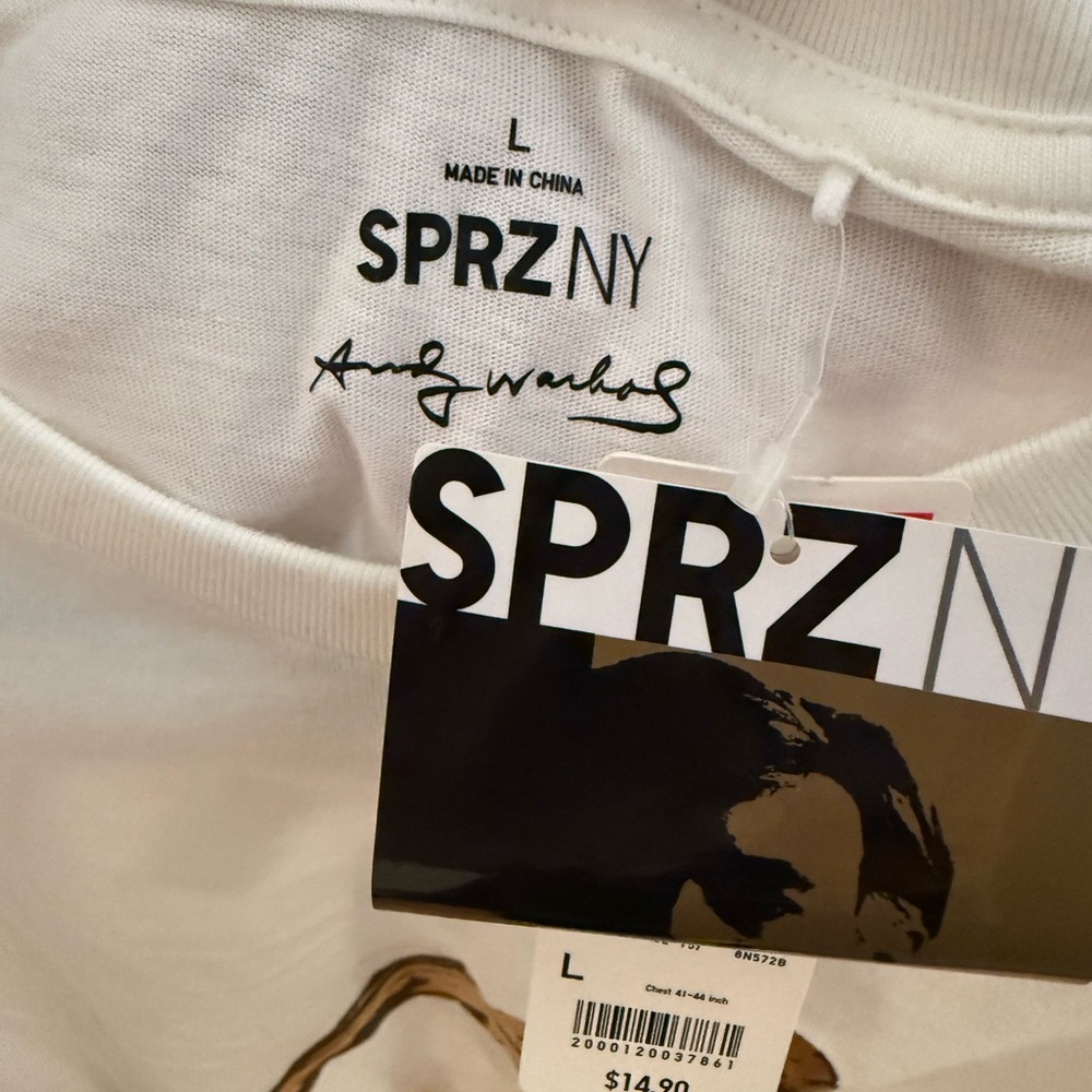 NEW Uniqlo SPRZ NY Andy Warhol Banana White Tee